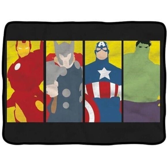 New Avengers Hulk Thor Throw Plush Throw Gift Blanket End Game Marvel Cartoon - Picture 1 of 2